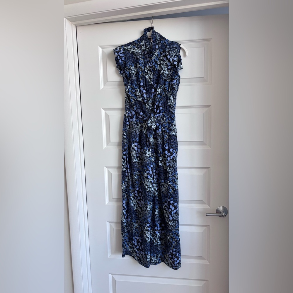 Rebecca Taylor 100% silk floral jumpsuit